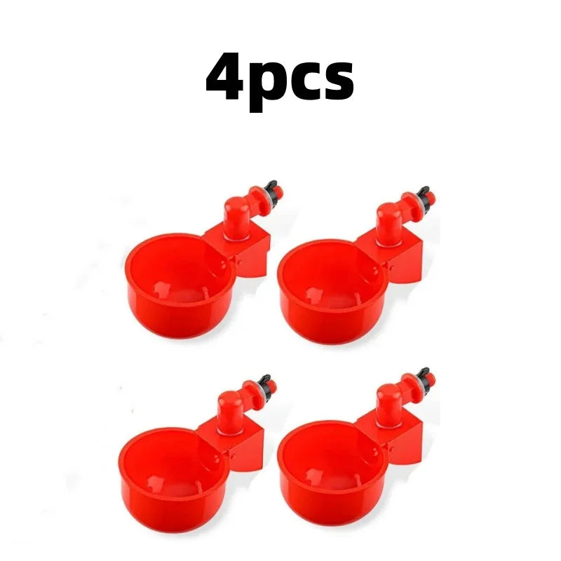 Automatic Poultry Water Dispenser for Chickens, Geese & Quail Poultry Water Dispenser Qme 4pcs