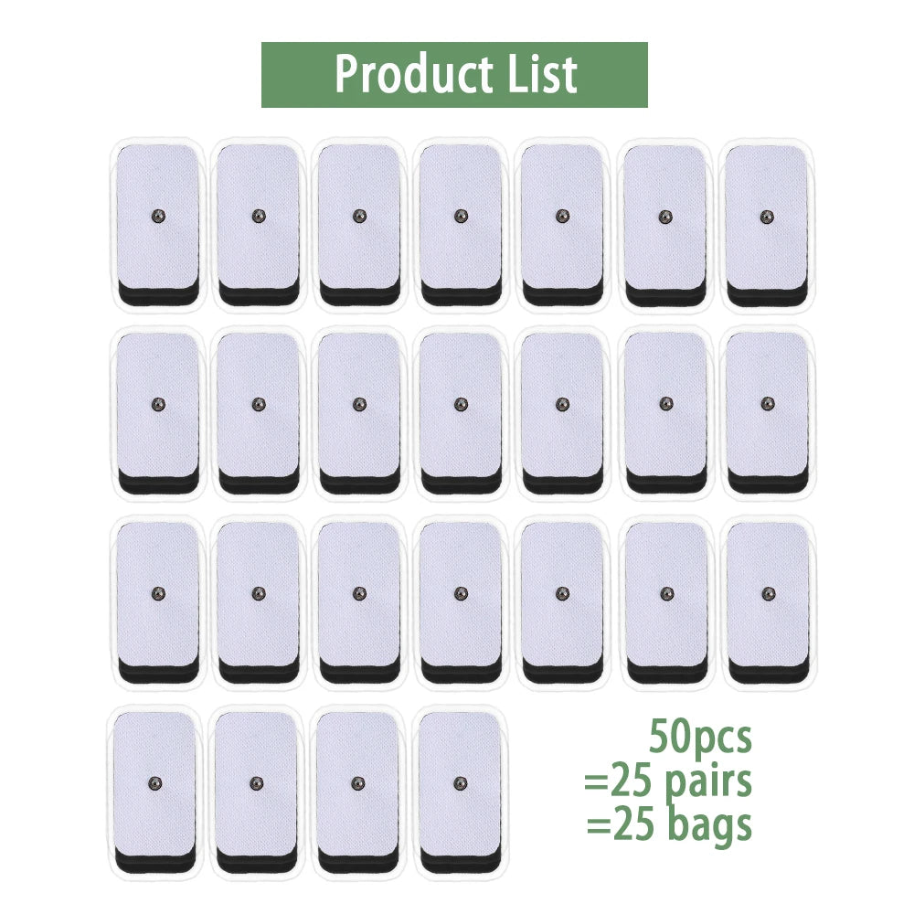 Reusable TENS EMS Electrode Gel Pads – 50 or 100 Pack Electrode Gel Pads Qst 50pcs