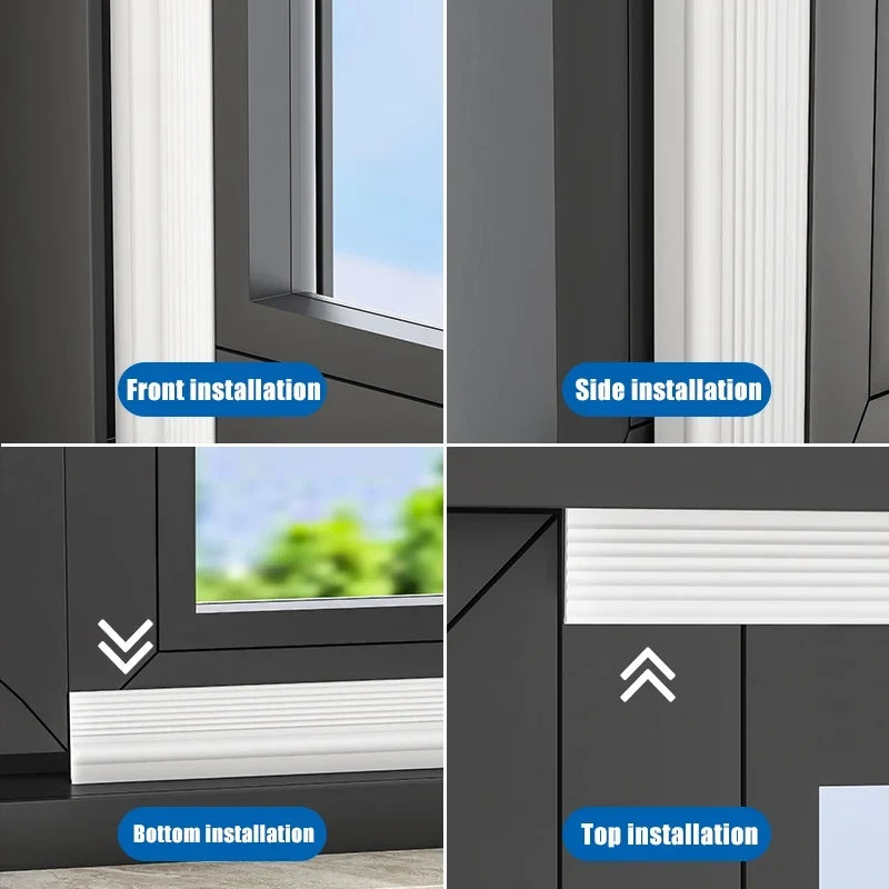 TPE Triple Window Door Seal Strip – Windproof & Dustproof 2M/4M Window Door Weatherstrip Qme
