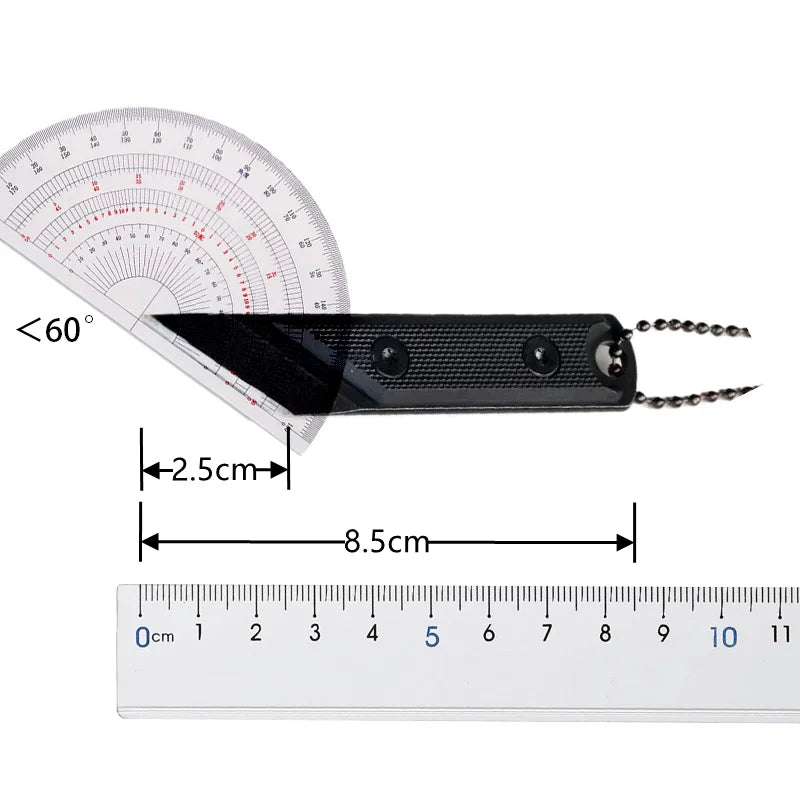 Mini Portable Straight Knife Key Necklace Pendant Cutter Mini Utility Knife Qst