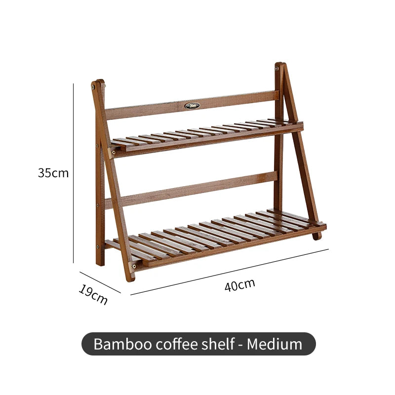 Bincoo Bamboo Coffee Utensil Storage Rack & Bar Organizer Coffee Utensil Rack Qst 40cm-self-assembly China Mainland