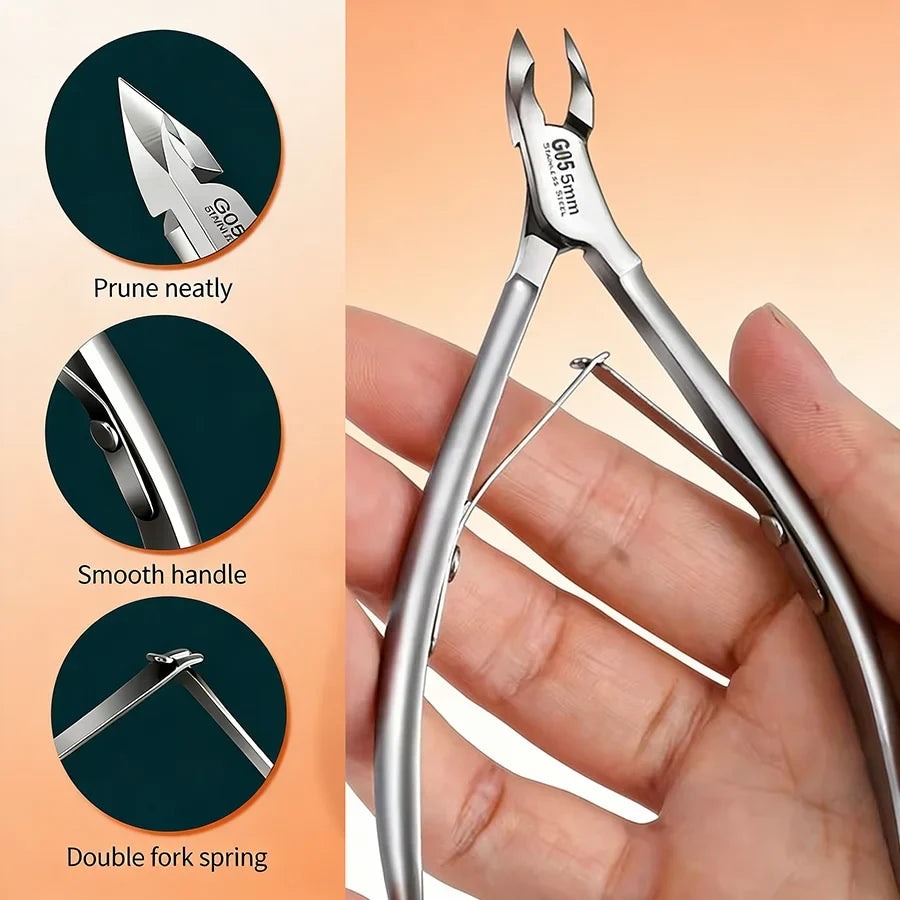 Professional Precision Cuticle Scissors – Stainless Steel Manicure Cuticle Scissors Qme