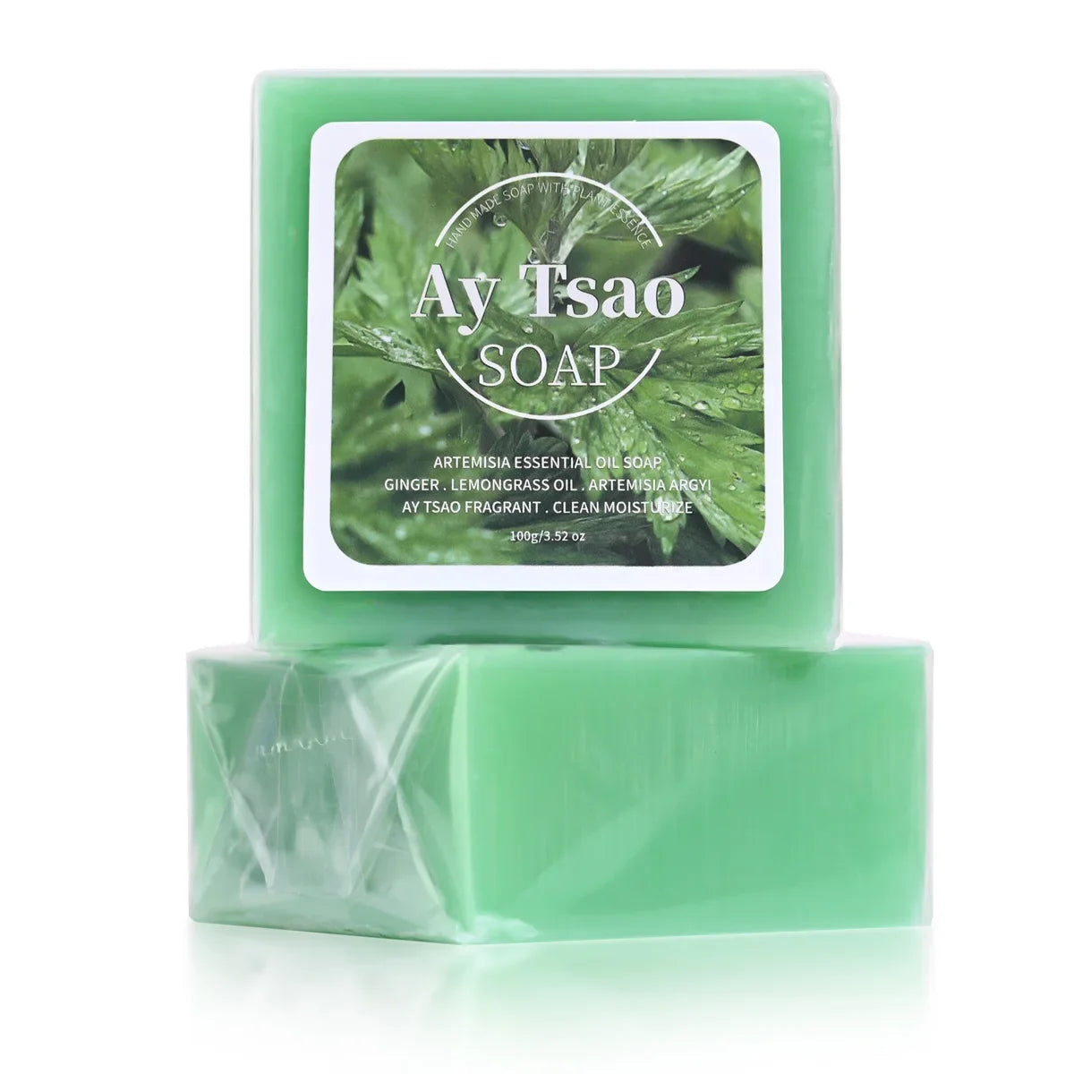 Artemisia Plant Essential Oil Soap – Lemongrass & Ginger Botanical Bar Soap Qme