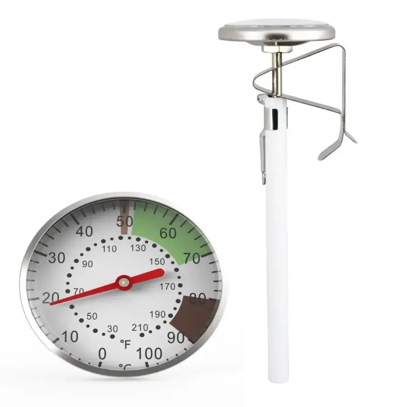 Mechanical Dial Kitchen Thermometer – Food, Milk & Coffee Probe Kitchen Thermometer Qme