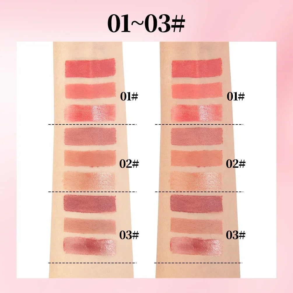 Qibest 9-Piece Matte Lip Kit – Nude Velvet Lipstick & Glaze Lip Makeup Kit Qme
