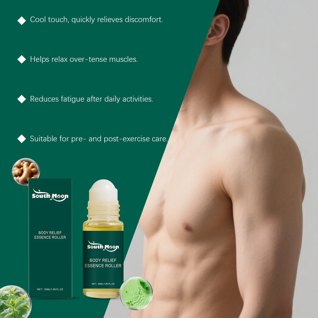 South Moon Herbal Roll-On Massage Oil – Cooling Body Care 50ML Roll-On Massage Oil Qst