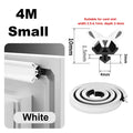 4M TPE Window Sealing Strip – Weatherstrip Gap Insulation Window Weatherstrip Seal Qme Small White 2pcs