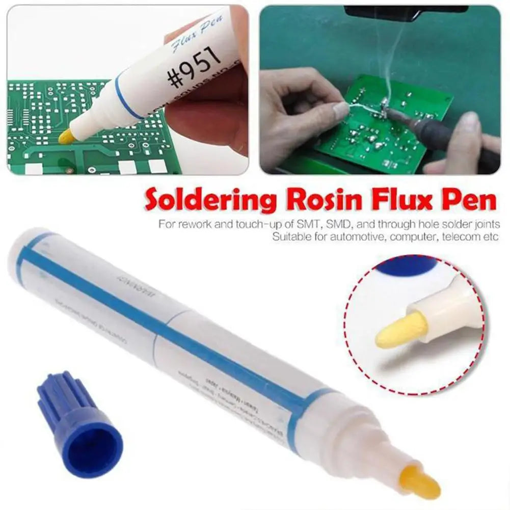 Kester 951 Rosin Flux Pen 10ml | No-Clean Low-Solid Solder Soldering Flux Pen Qme