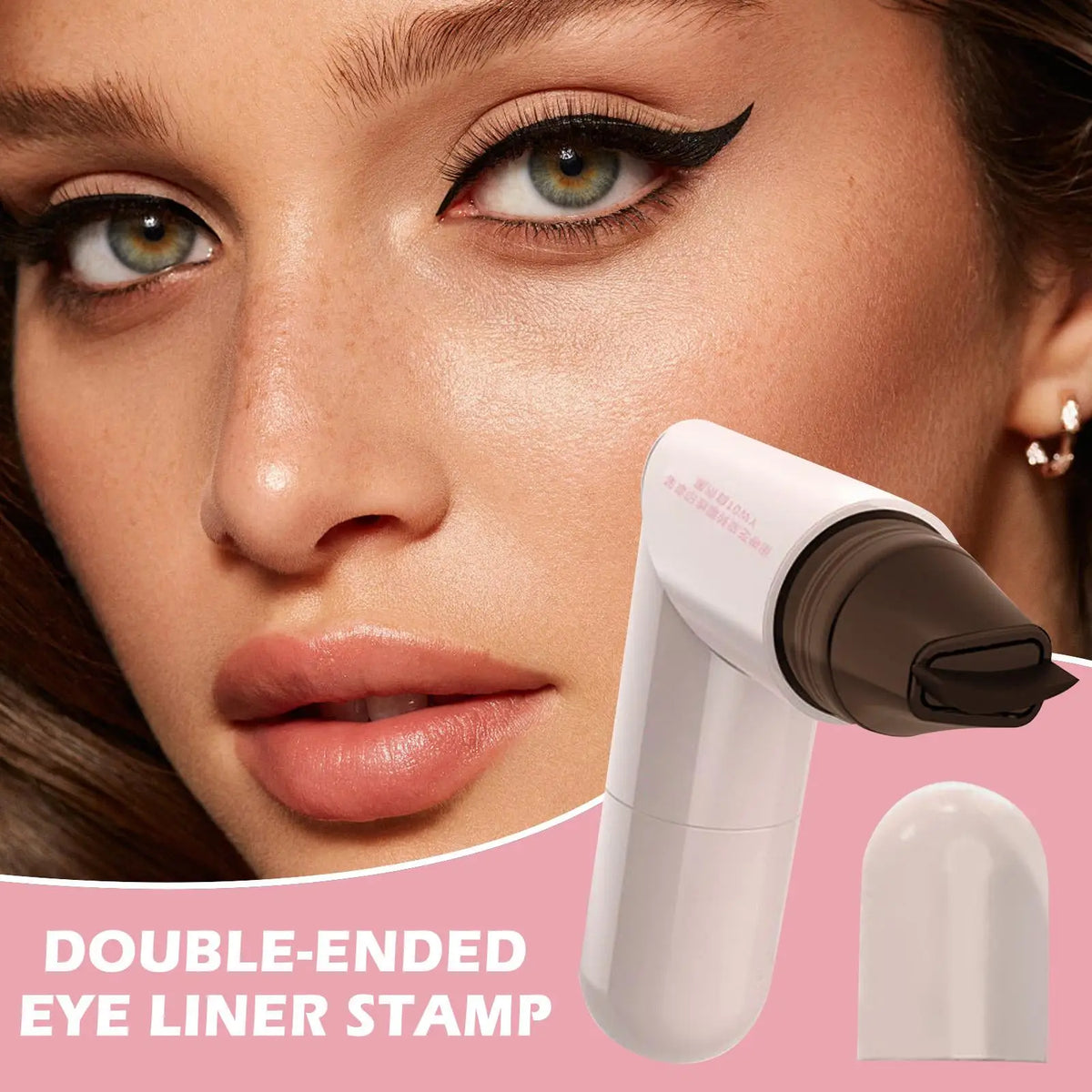 Winged Eyeliner Stamp Double-Tip Waterproof Stencil | Qme Eyeliner Stamp Stencil Qme