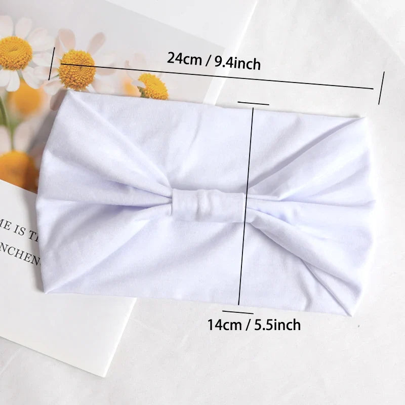 Women's Stretchy Wide Headband for Yoga, Running & Sports Sports Headband Qme