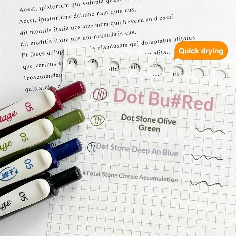 Vintage Luxury Journal Pens | Quick-Dry Smooth Writing Set Luxury Writing Pens Qme