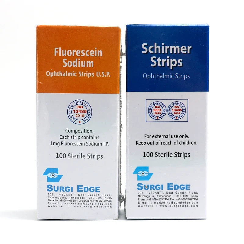 Sodium Fluorescein Tear Test Filter Strips | Qme Ophthalmic Ophthalmic Test Strips Qme