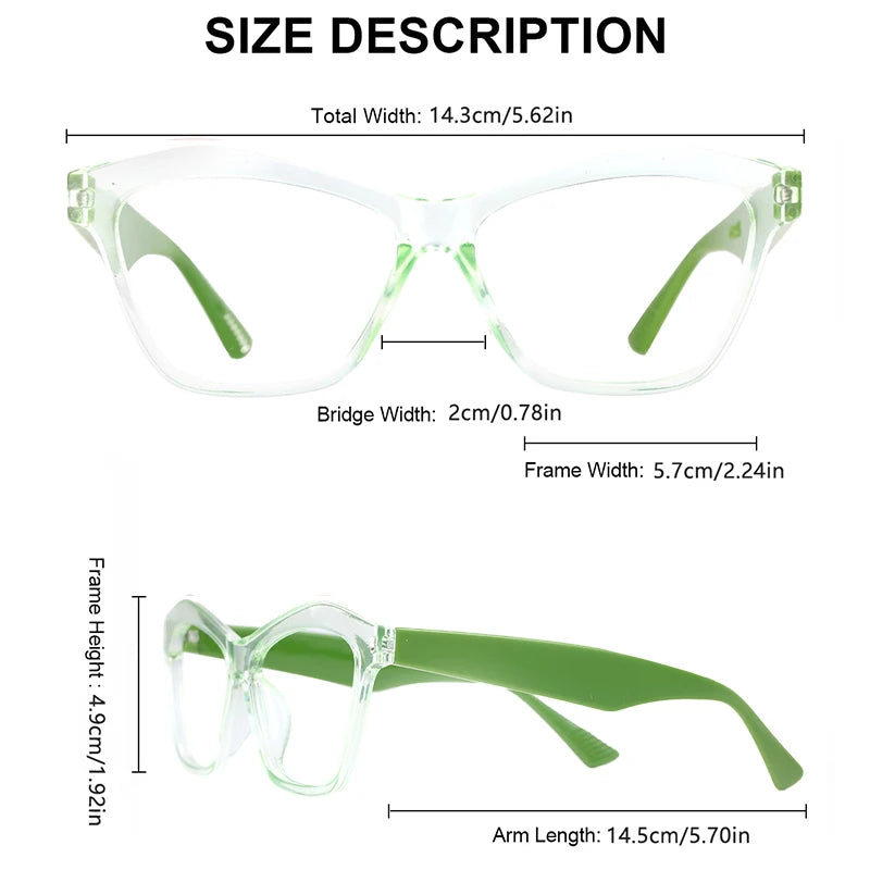 VOPHA Cat Eye Reading Glasses – Lightweight Blue Light Blocking Reading Glasses Qst