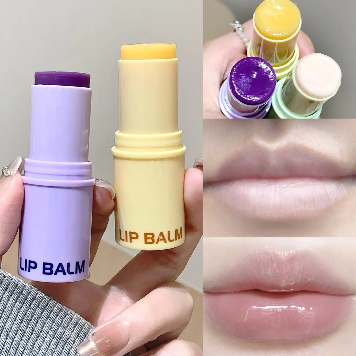 SHAQINUO Large Capacity Hydrating Lip Balm – Moisturizing Care Hydrating Lip Balm Qme