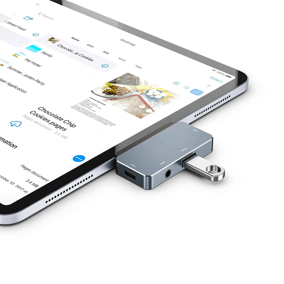 USB-C Hub for Microsoft Surface Go/Go2/Go3 – RJ45 Audio Dock USB-C Multiport Hub Qme