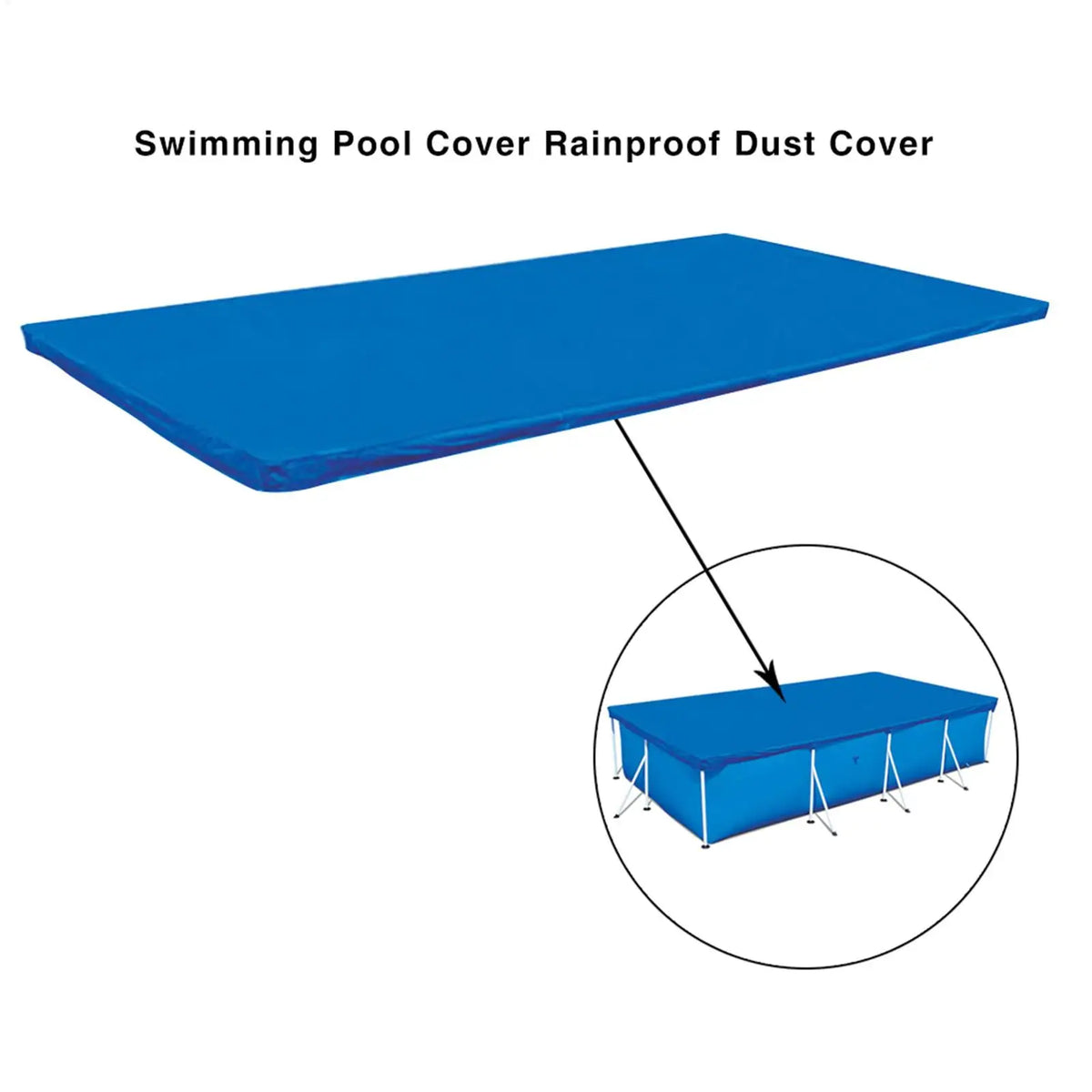 Rectangular Pool Cover – Weatherproof, Dustproof & Waterproof Pool Protection Cover Qme
