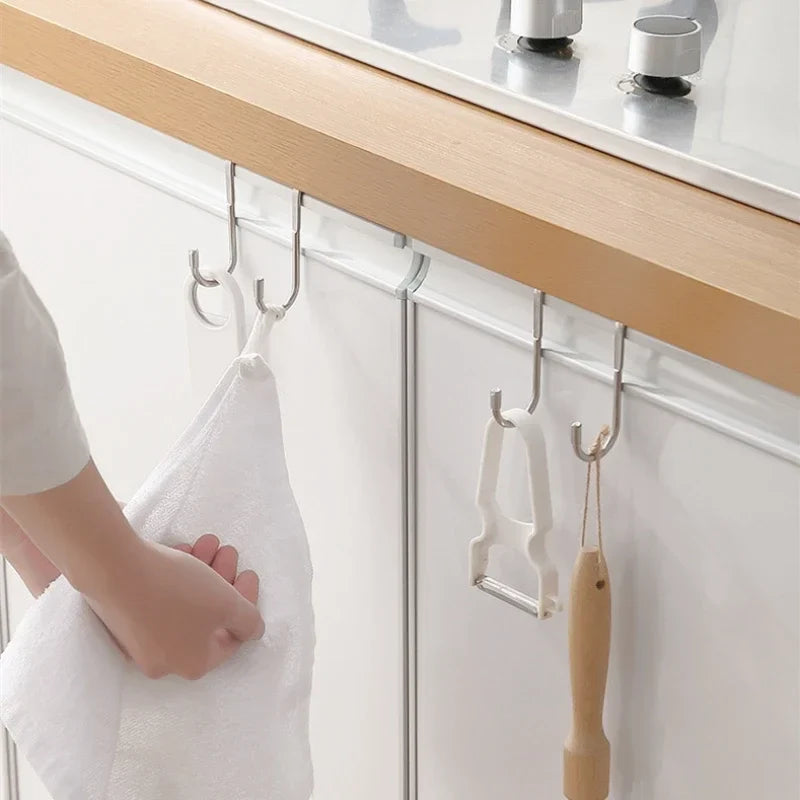 Stainless Steel Double S-Hook – Kitchen & Bathroom Hanger S-Shape Storage Hook Qme