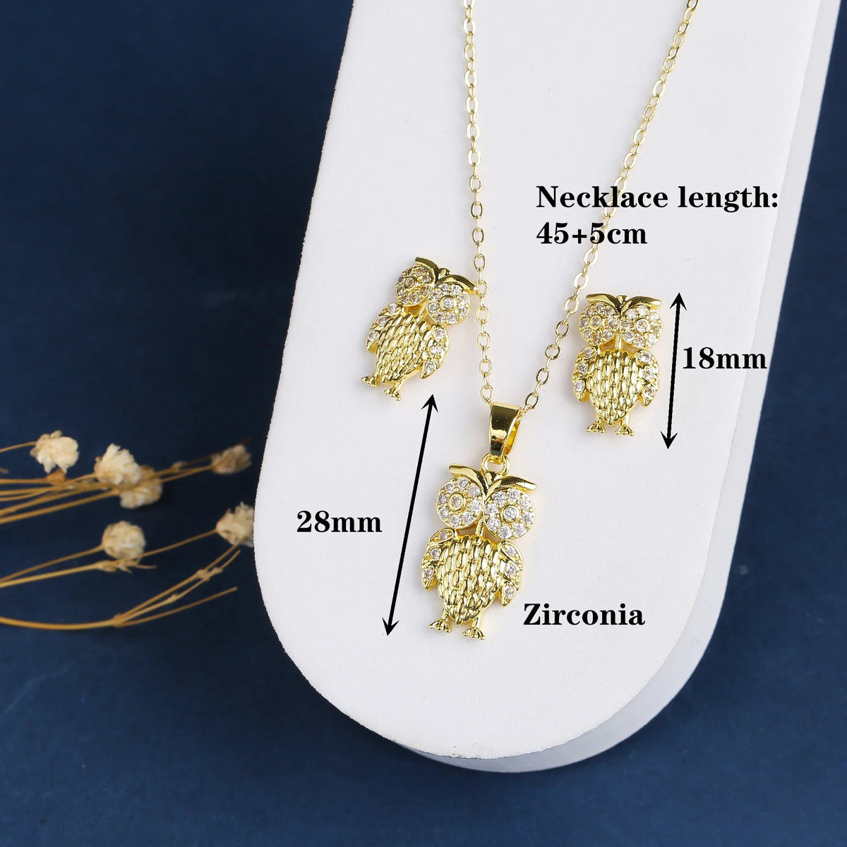 Dragonfly & Turtle Zirconia Necklace & Earrings Set | 5 Designs Jewelry Set Qme