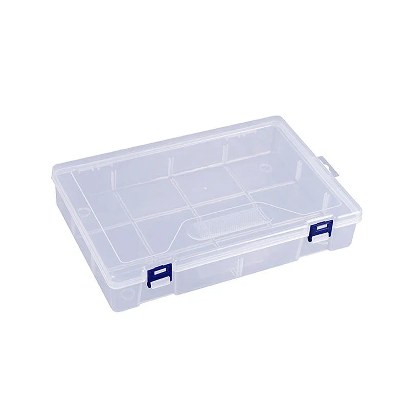 Transparent Plastic Organizer Box – Nail Art, Beads & Craft Plastic Storage Organizer Qme