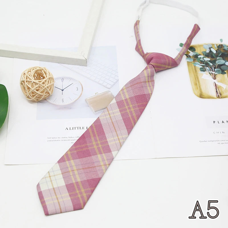 Women's JK Plaid Bow Tie Detachable Collar – College Style