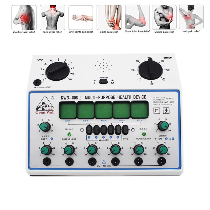 KWD808-I Electro Acupuncture Stimulator – 6 Channel EMS Device Acupuncture Stimulator Qst