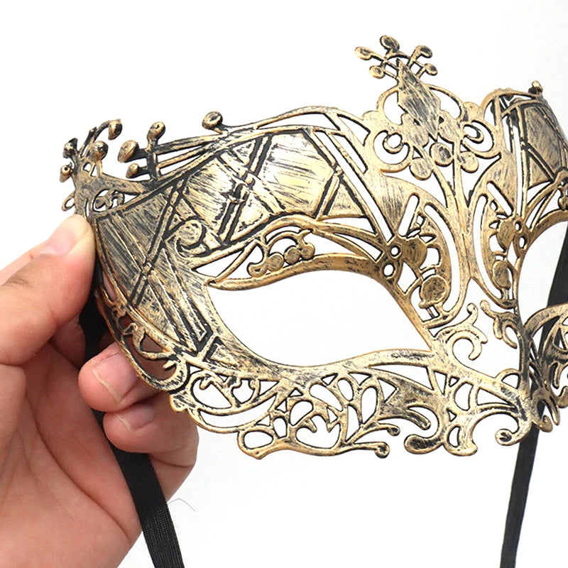Vintage Masquerade Half Face Mask – Halloween & Party Costume Costume Mask Qst