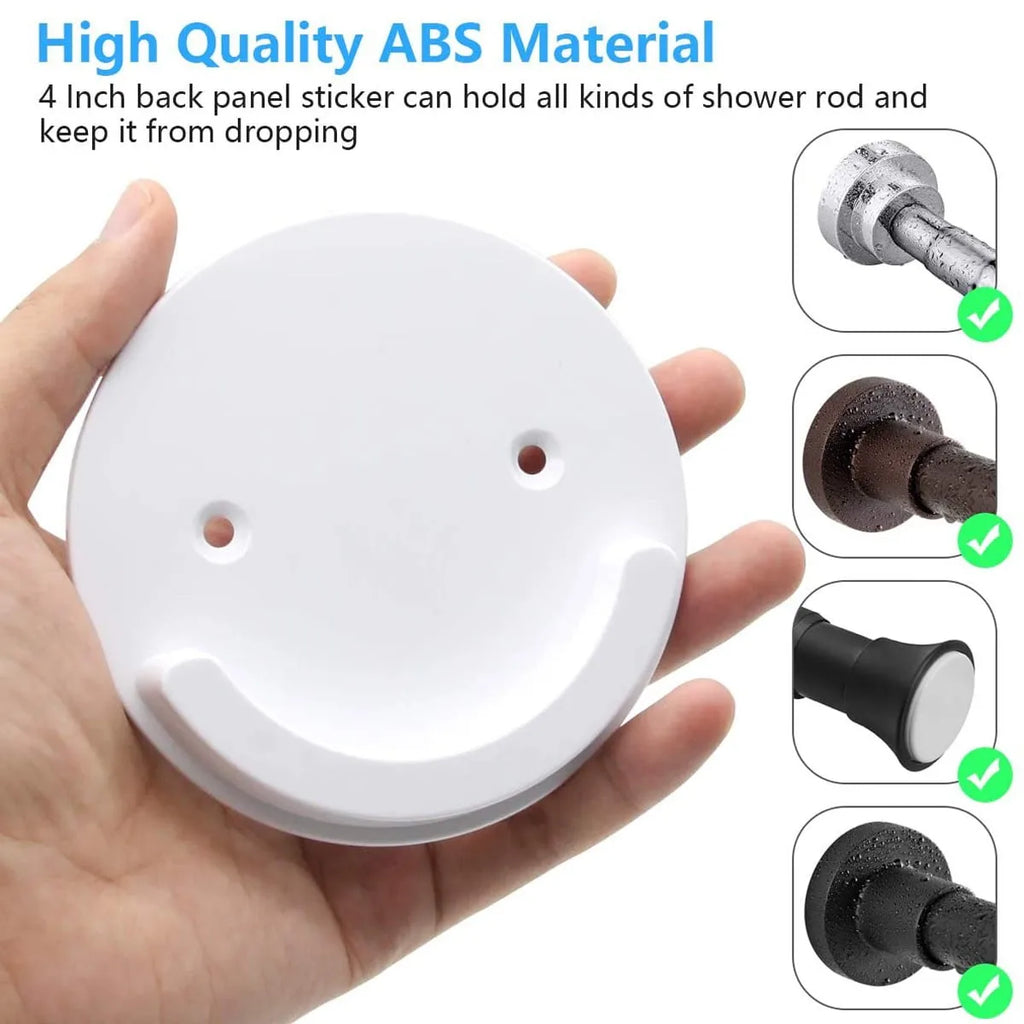 Anti-Fall Shower Curtain Rod Bracket Holder | Secure Grip Curtain Rod Bracket Qme