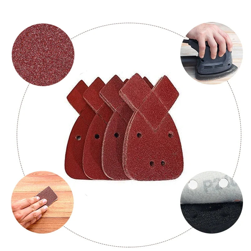 Mouse Sander Sanding Sheets 60-320 Grit | 10 Pack – Fits Black & Decker Sanding Sheets Qme