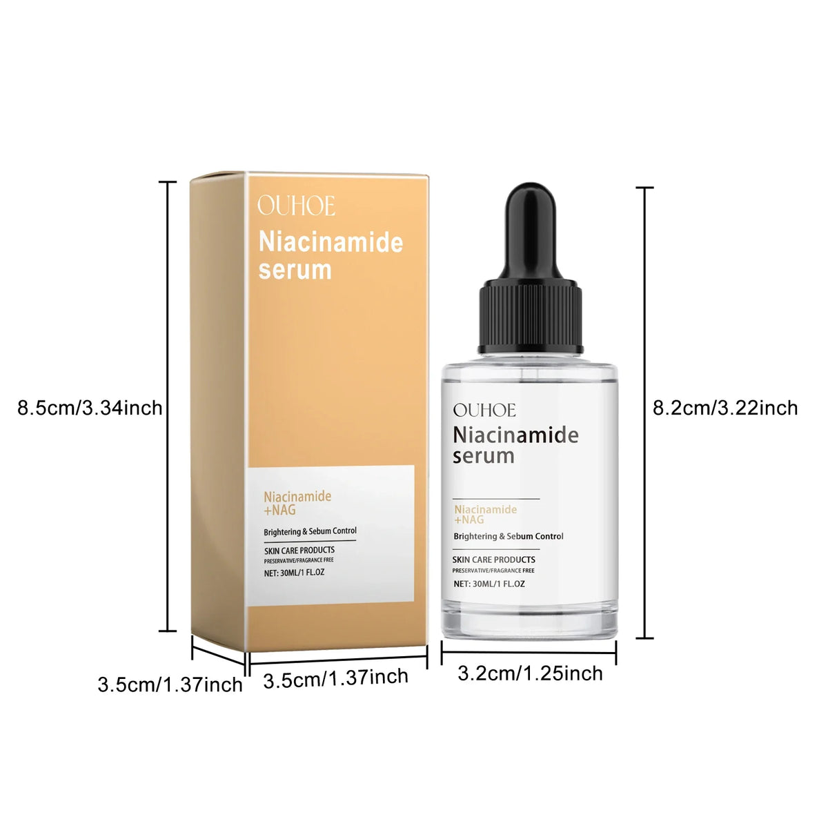 Nicotinamide Face Serum – Brightening & Pore-Smoothing Essence Brightening Face Serum Qme