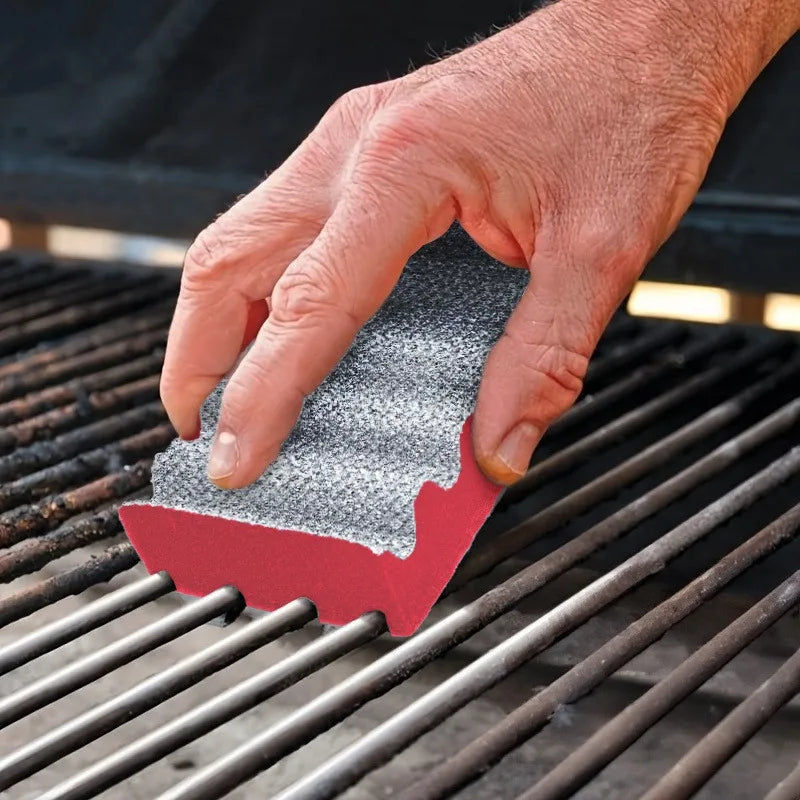 Dual-Sided Scrub Pad – Coarse & Non-Scratch for Grill & Sink Dual-Sided Scrub Pad Qme