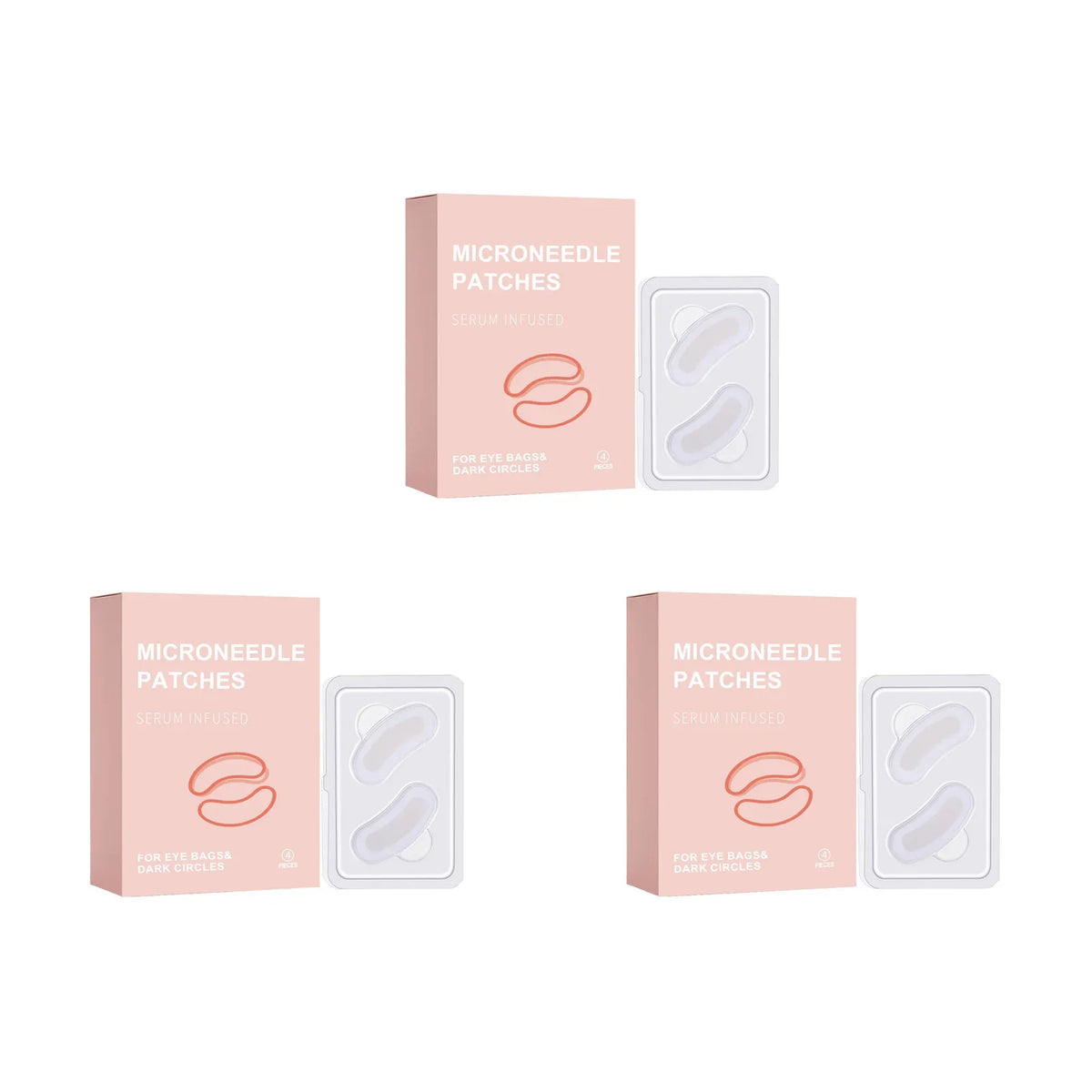 Retinol Microneedle Eye Patches – Firm & Brighten Eye Area Eye Patch Mask Qme 12 pairs Boxed