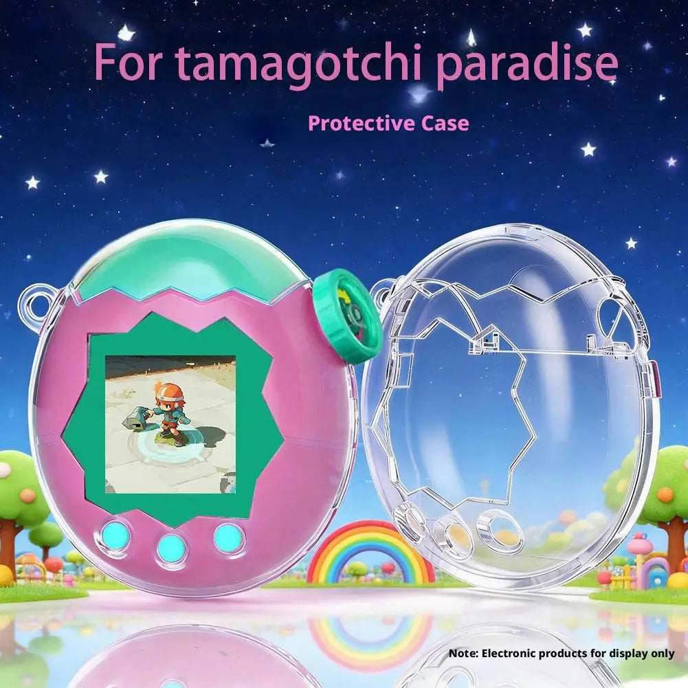 Clear Protective Case for Tamagotchi Paradise – PC Shiny Shell Tamagotchi Protective Case Qme