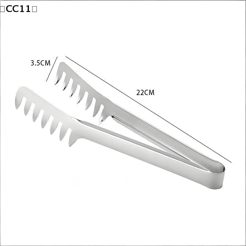 Stainless Steel Food Tongs – BBQ, Pasta & Salad Serving Kitchen Food Tongs Qme