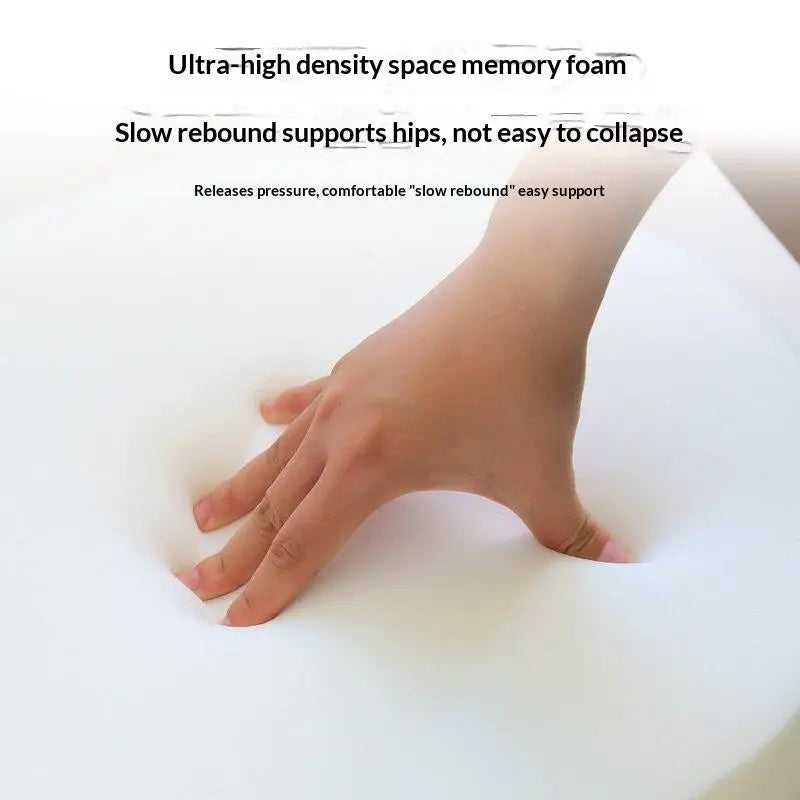 Memory Foam Chair Cushion Waterproof Leather Seat Pad | Thickened Chair Seat Cushion Qme