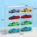 Kids Acrylic Diecast Car Storage Box – 1:64 Toy Organizer Diecast Car Storage Box Qme onesize