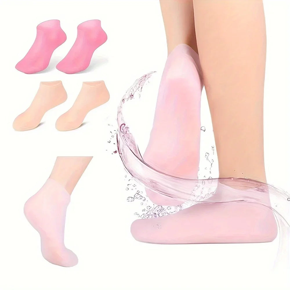 Moisturizing Silicone Gel Socks | Nourishing Foot Care Foot Care Socks Qme