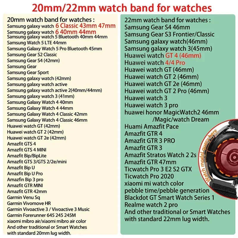 Silicone Watch Strap for Samsung Galaxy & Huawei GT | 23 Colors Silicone Watch Strap Qme
