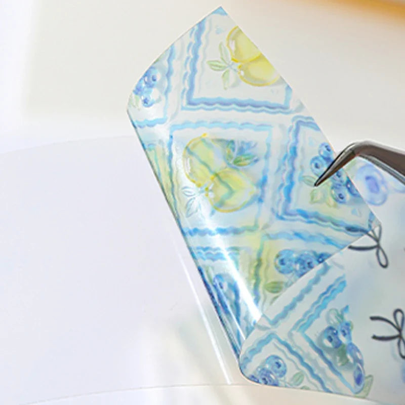 Transparent Glass Pattern Washi Tape for Journals & Crafts Decorative Washi Tape Qme