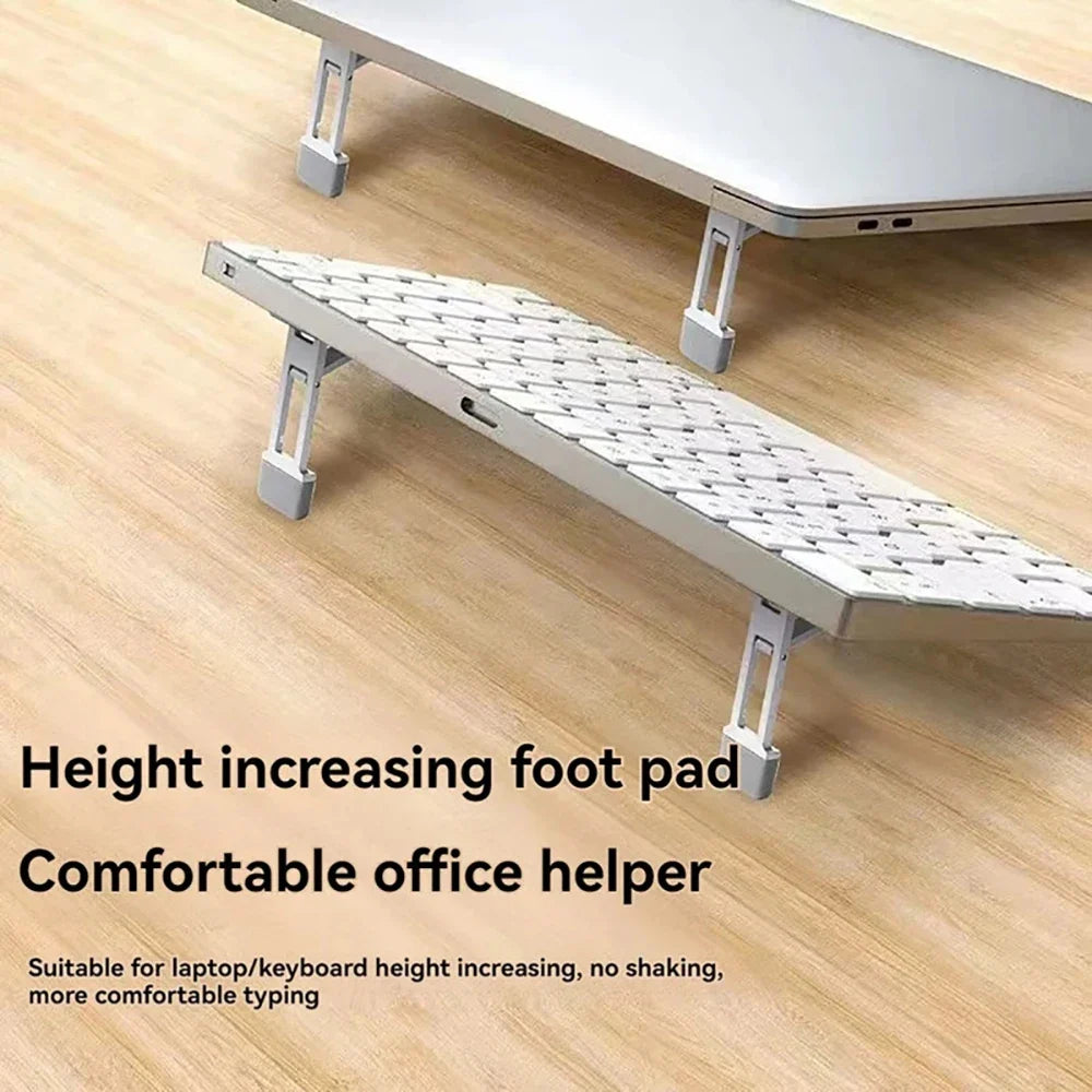 Portable Adjustable Aluminum Laptop Stand – Foldable Notebook Holder Laptop Stand Qme
