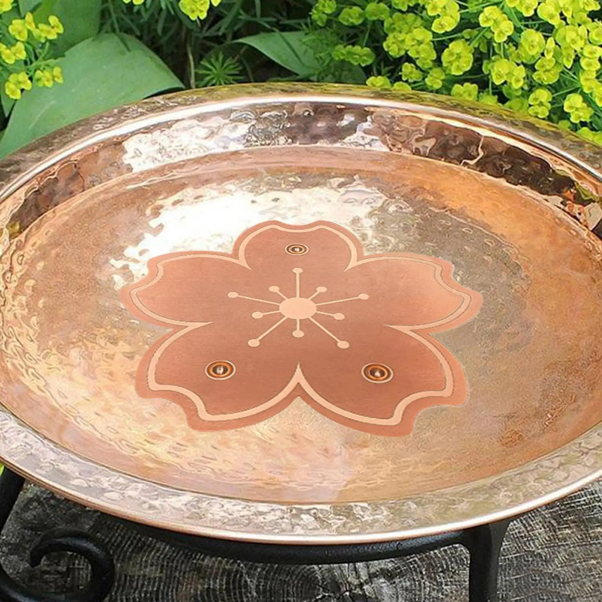 Copper Bird Bath Purifier Disk – Natural Water Cleaner Plate Bird Bath Accessory Qme