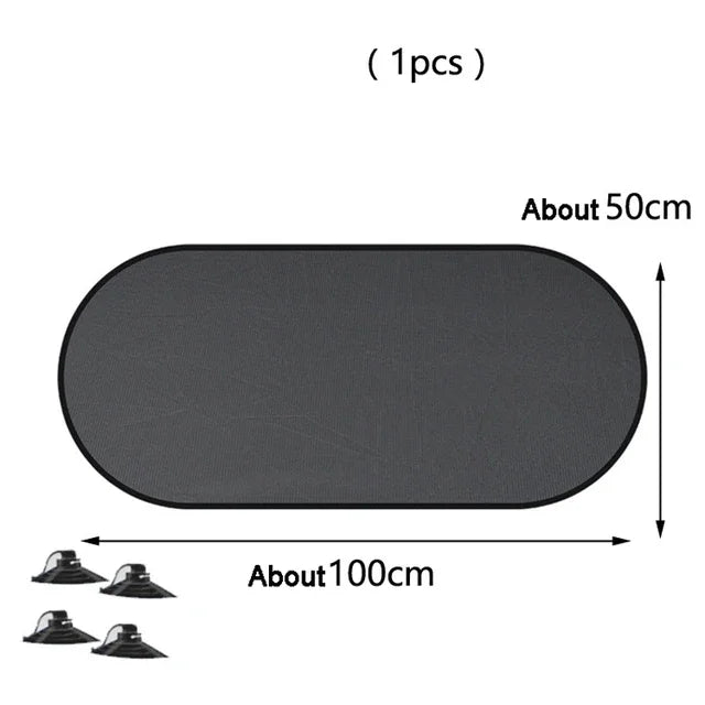 Universal Foldable Car Windshield Sunshade Visor – 25x15in Car Windshield Sunshade Qme 1Pc Rear Window