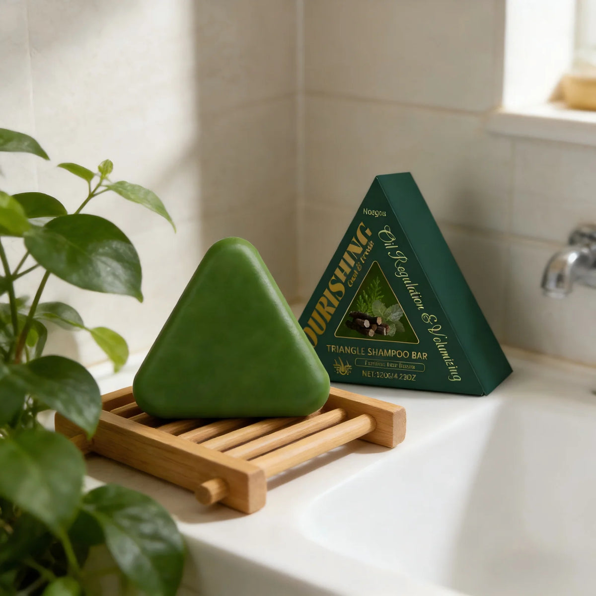 Hoegoa Shampoo Bar – Polygonum Multiflorum & Mint | 120g Solid Shampoo Bar Qst