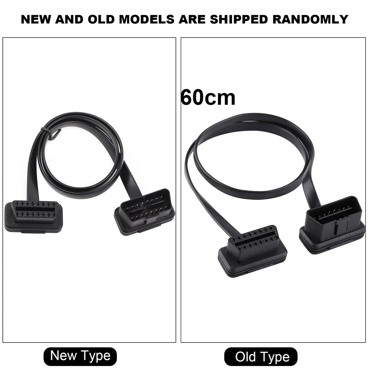 OBD2 16-Pin Male to Female Diagnostic Extension Cable OBD2 Extension Cable Qme
