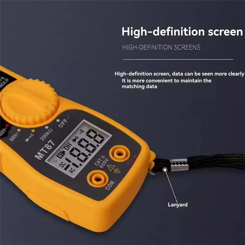 MT87 Digital Clamp Meter – AC/DC Voltage & Current Tester Digital Clamp Meter Qme
