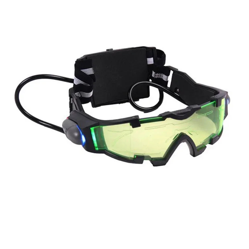Kids Night Vision Goggles with Flip-Out LED Lights – Windproof Kids LED Goggles Qme