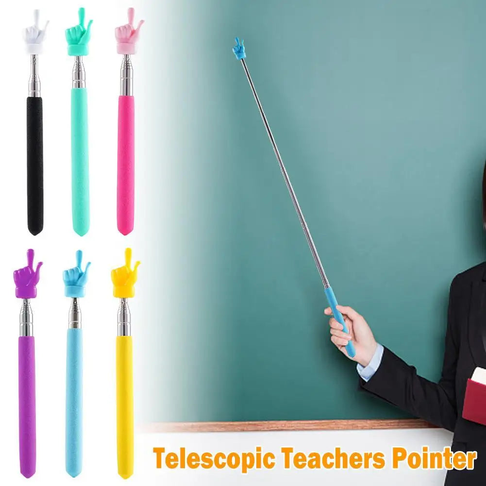 Telescopic Pointer Stick – Extendable Stainless Steel Finger Pointer Telescopic Pointer Stick Qme