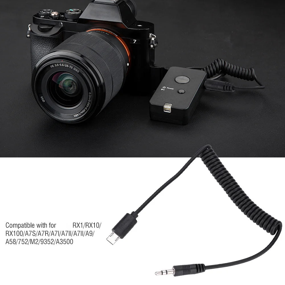 RM-VPR1 Shutter Release Cable 3.5mm/2.5mm for Sony A7III A9 Camera Remote Cable Qst