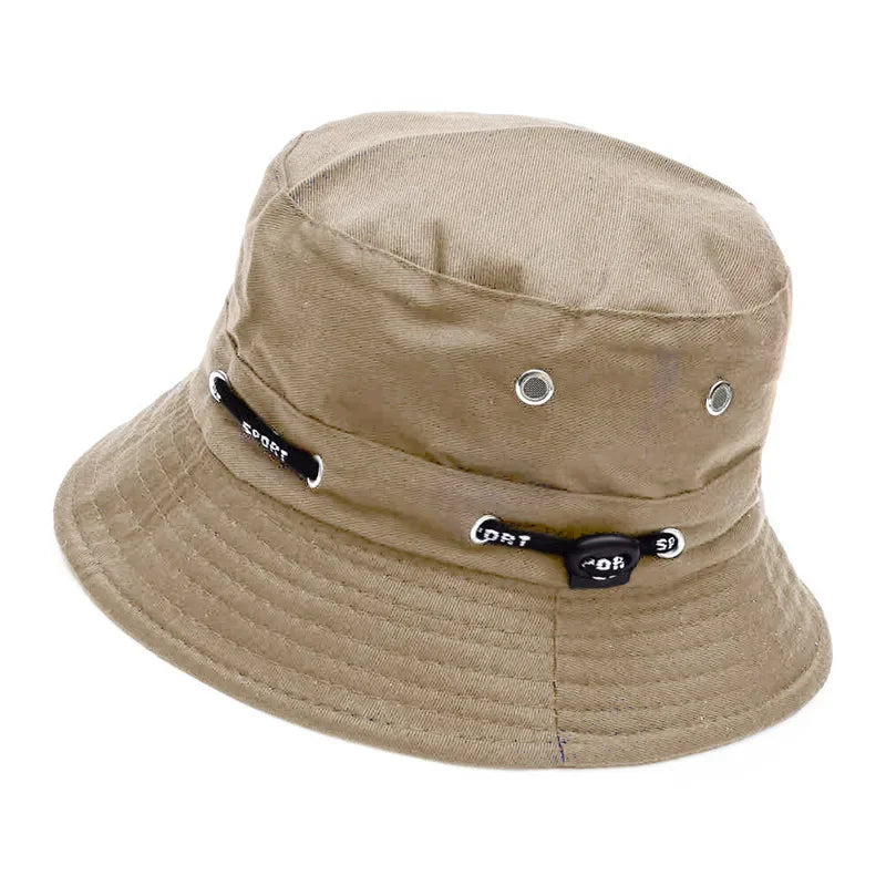 Stringed Panama Bucket Hat – Breathable Sun Hat for Men & Women Bucket Hat Qme KQ 55-60cm