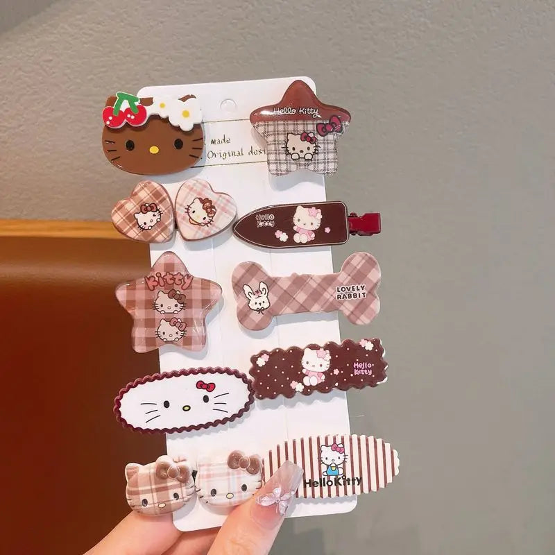 Hello Kitty Cartoon Hair Clip – Cute Acrylic Bangs Clip Cartoon Hair Clip Qme