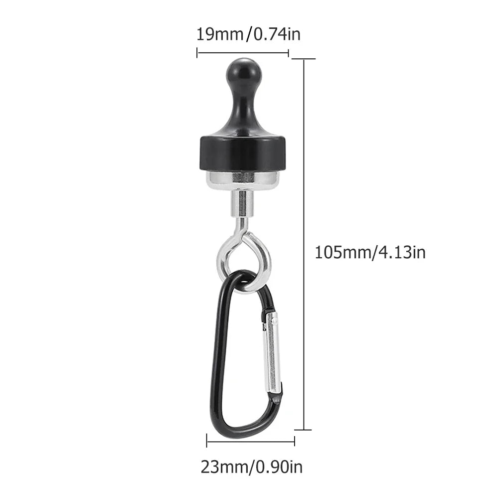Heavy Duty Magnetic Carabiner Hooks – Strong Hanging Clips Magnetic Carabiner Hook Qme